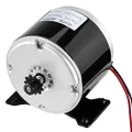Vevitts 350W Brushed Electric Motor, Small Brushed Permanent Magnet Electric Motor for E Scooter Drive Speed Control 24V 350W 3000RPM