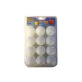 Lylac Table Tennis Balls 12 Pieces, White, K021623
