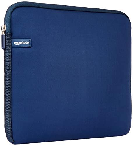 Amazon Basics 11.6-Inch Laptop Sleeve, Protective Case with Zipper - Navy Blue