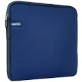 Amazon Basics 11.6-Inch Laptop Sleeve, Protective Case with Zipper - Navy Blue