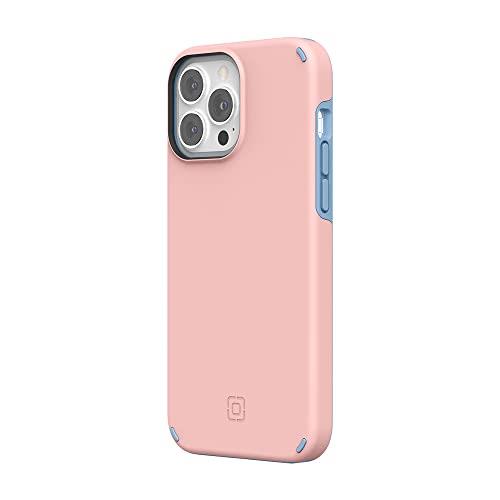 Incipio Duo Case for iPhone 13 Pro Max and iPhone 12 Pro Max, Rose Pink/Powder Blue