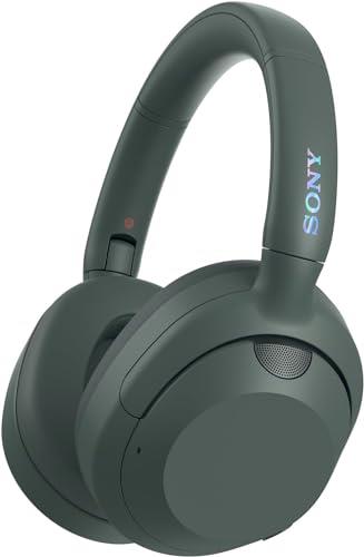 Sony ULT WEAR (WH-ULT900N) Noise Cancelling Headphones, ULT Button for Powerful Bass Sound, 30Hrs of music*, Quick Charge (10mn = 5hr), Multipoint – Forest Grey