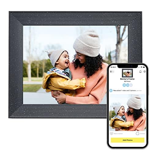 Aura Mason Luxe WiFi Digital Picture Frame | The Best Digital Frame for Gifting | Send Photos from Your Phone | 2K Display | Quick, Easy Setup in Aura App | Free Unlimited Storage | Pebble