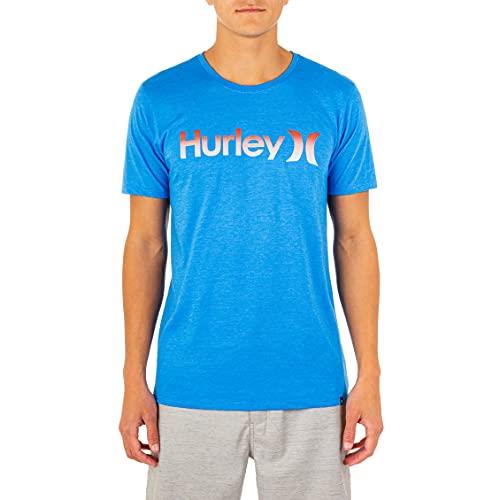 Hurley Men's One and Only Gradient T-Shirt, Photoblue Heather, X-Large