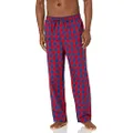 Nautica Men's Soft Woven 100% Cotton Elastic Waistband Sleep Pajama Pant, Nautica Red, X-Large
