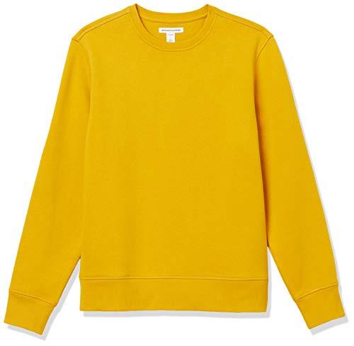 Amazon Essentials Crewneck Fleece Sweatshirt, Gold, M