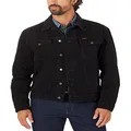 Wrangler Men's Cowboy Cut Western Unlined Denim Jacket, Shadow Black, Medium