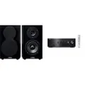 Yamaha A-S301 2-Channel Integrated Stereo Amplifier and NS-BP150 Pair of Bookshelf Speakers MusicHiFi2 Bundle, Black