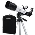 Celestron EclipSmart ISO Certified, 2017 North American Total Solar Eclipse Refracting Telescope, White (22060)