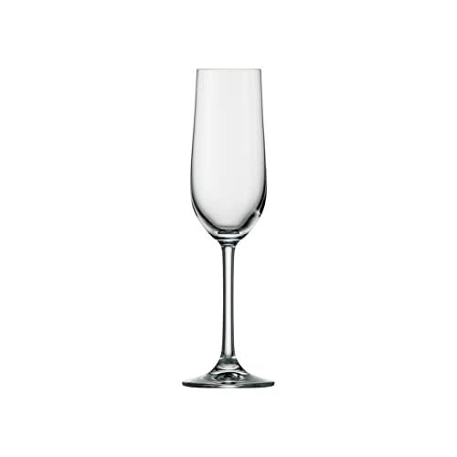 Stolzle Lausitz Classic Champagne Flute Glass 6 Piece Set, 190 ml Capacity