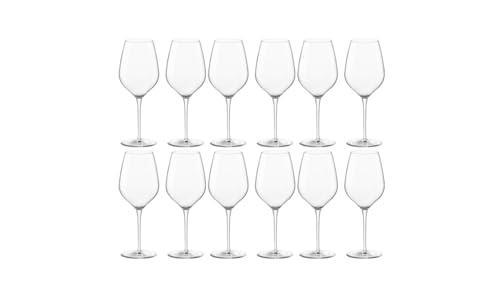 Bormioli Rocco Premium Wine Glass, Clear Set of 6, Transparent, 38,5 cl