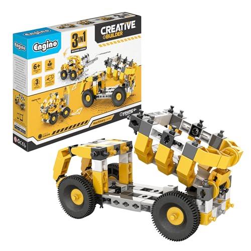 Engino Creative Builder 3-in-1 Machinery Tipper Truck Building Block 116-Pieces Set