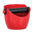 Avanti Mega Espresso Coffee Grounds Knock Box with Removable Knock Bar and Non-Slip Base, Red