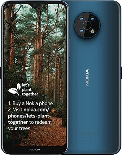 Nokia G50 5G Smartphone with 6.82" HD+ Display, Android 11, 4GB RAM/128GB ROM, 5000 mAh Battery, 48MP Triple Camera, 18W Quick Charging Compatible, Video Selfie Stabilisation - Blue