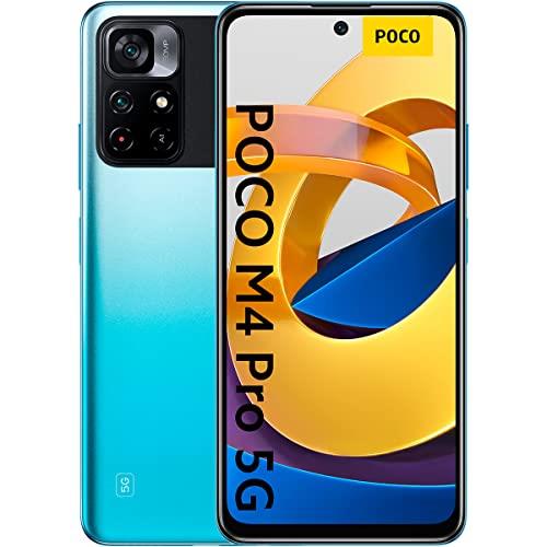 Xiaomi Poco M4 Pro Dual-SIM 128GB ROM + 6GB RAM Factory Unlocked 5G Android Smartphone (Cool Blue) - International Version