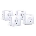 TP-Link Tapo Smart Plug Mini, Smart Home Wifi Outlet Compatible with Alexa Echo & Google Home, No Hub Required, New Tapo APP Needed (P100 4-pack)