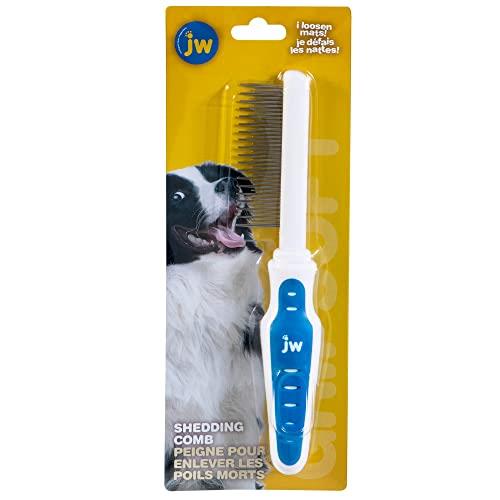 JW Grip soft Shedding Comb, Grey/Yellow, 1