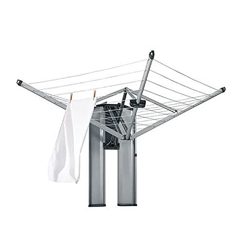 Brabantia 475924 Wall Fix and Storage Box (09027 Plus 09024) Clotheslines,Matt Steel