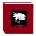 Fabric 100 pkt 4x6 Photo Album, Apple Red