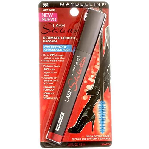 Maybelline New York Lash Stiletto Ultimate Length Waterproof Mascara, Very Black [961] oz