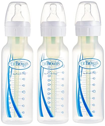 Dr Brown’s Options Plus with Level 1 Teat Feeding Bottle 3 Pack, 250 ml Capacity