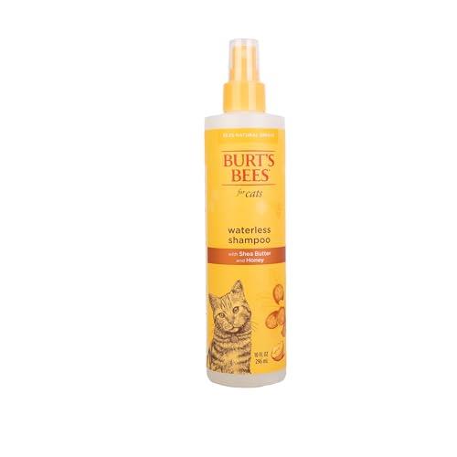 Burt's Bees for Pets Cat Natural Waterless Shampoo with Apple and Honey | Cat Waterless Shampoo Spray | Easy to Use Cat Dry Shampoo for Fresh Skin and Fur Without a Bath | Made in The USA, 10 Oz
