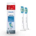 Philips Sonicare Genuine Simply Clean replacement toothbrush heads, HX6012/04, 2-pk