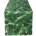 DII Outdoor Tabletop Collection, Stain Resistant & Waterproof, 14x108, Banana Leaf