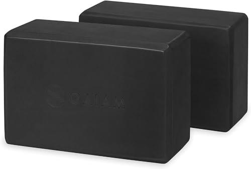 Gaiam Essentials Yoga Block (Set of 2) - Supportive Latex-Free EVA Foam Soft Non-Slip Surface for Yoga, Pilates, Meditation, Vivid Blue