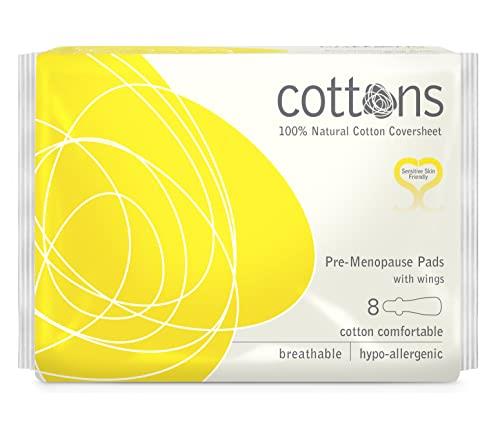 Cottons Organic Pre-Menopause 8 Pads