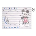Disney Mickey Mouse Light Blue, Red & White Super Soft Milestone Baby Blanket, Light Blue, White, Red, Navy