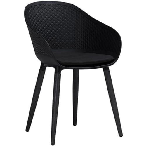 Modern Furniture Unity Arm Chair, Dark Grey/Black