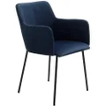 Modern Furniture Desta Dining Arm Chair, Blue