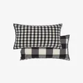 Linen House Wren Pillow Sham Set, Black, 50 x 75 cm Size