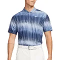 Nike Mens Dri-FIT Polo Golf Shirt ADV Tiger Woods TW Collection, Ashen Slate/Black/White, Medium