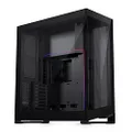 Phanteks (PH-NV723TG_DBK01) NV7 Showcase Full-Tower Chassis, High Airflow Performance, Integrated D/A-RGB Lighting, Seamless Tempered Glass Design, 12 Fan Positions, Black