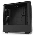 NZXT H510 - CA-H510B-B1 - Compact ATX Mid-Tower PC Gaming Case - Front I/O USB Type-C Port - Tempered Glass Side Panel - Cable Management System - Water-Cooling Ready - Black, Non i-Series