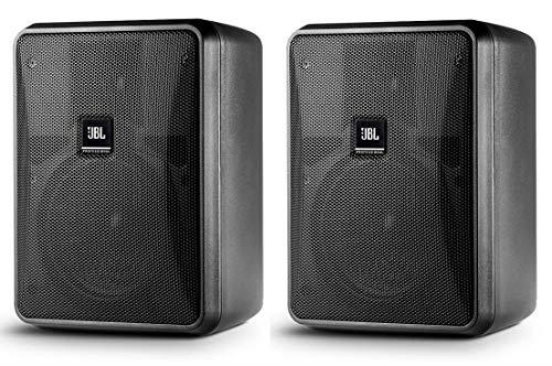 JBL Professional Control 25-1L Compact 8-Ohm Indoor/Outdoor Background/Foreground Speaker, Black, Sold as Pair