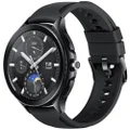 Xiaomi Mi Watch 2 Pro 46mm Bluetooth Smart Watch Black with Black Rubber Strap, Black, unique