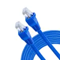 GE High Speed Modem Internet Cable, 14 Foot, RJ11 Ethernet, Phone Line Networking, CM Rated for in-Wall Use, Blue, 35288