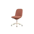 Koala Upright Office Chair, Easy Assembly, Upholstered Durable Fabric, Padded, Compact Design Desk Chair for Small Spaces, Sunburnt Plains