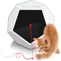 SereneLife Automatic Cat Light Toy - Rotating Moving Electronic Red Dot LED Pointer Pen W/Auto Wireless Control - Remote Light Beam Teaser Machine for Interactive & Smart Sensory
