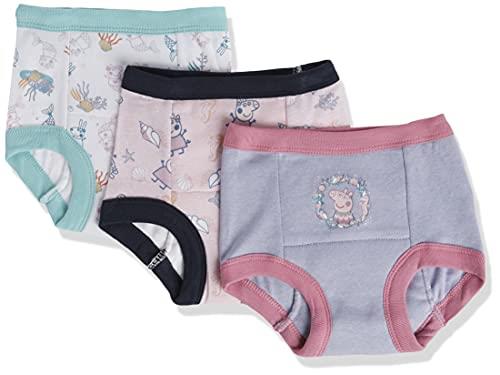 Peppa Pig Girls' Toddler Potty Training Pant and Starter Kit Includes Stickers and Tracking Chart Sizes 18m, 2t, 3t and 4t, 3-Pack Training Pant, 4 Years
