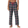 Amazon Essentials Women's Flannel Sleep Pant (Available in Plus Size), Black Plaid, Medium