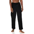 Amazon Essentials Men's Flannel Pajama Pant (Available in Big & Tall), Black, Small