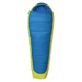 Mountain Warehouse Mummy Shaped Microlite 1400 Sleeping Bag - 3/4 Season, Insulated Camping Bag - Best for Winter Blue Right Handed Zip - Regular Length