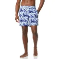 Amazon Essentials Men's 7" Quick-Dry Swim Trunk, Navy Tie Dye, Small