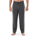 Fruit of the Loom Men's Extended Sizes Jersey Knit Sleep Pant (1 & 2 Packs), Charcoal Heather, Medium