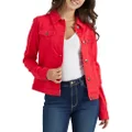 Wrangler Authentics Women's Stretch Denim Jacket, Red, Large