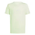 adidas Sportswear Training Aeroready Kids' T-Shirt, Semi Green Spark/Reflective Silver, 15-16
